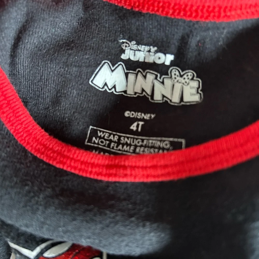 Disney Minnie Mouse Kids Pajamas - Black and Red